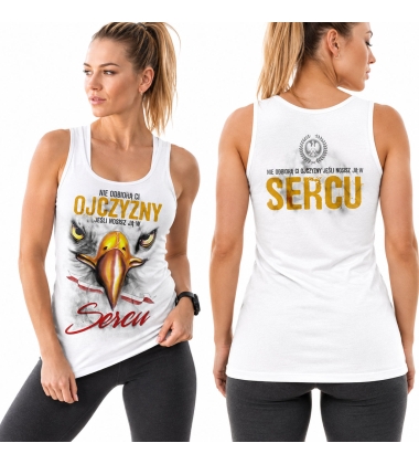 Damski tank-top NIE ODBIORĄ CI OJCZYZNY